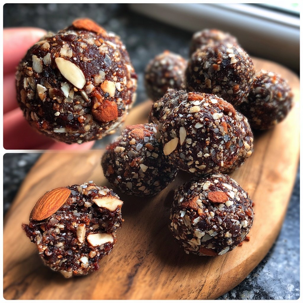 Chocolate Hazelnut Almond Energy Bites