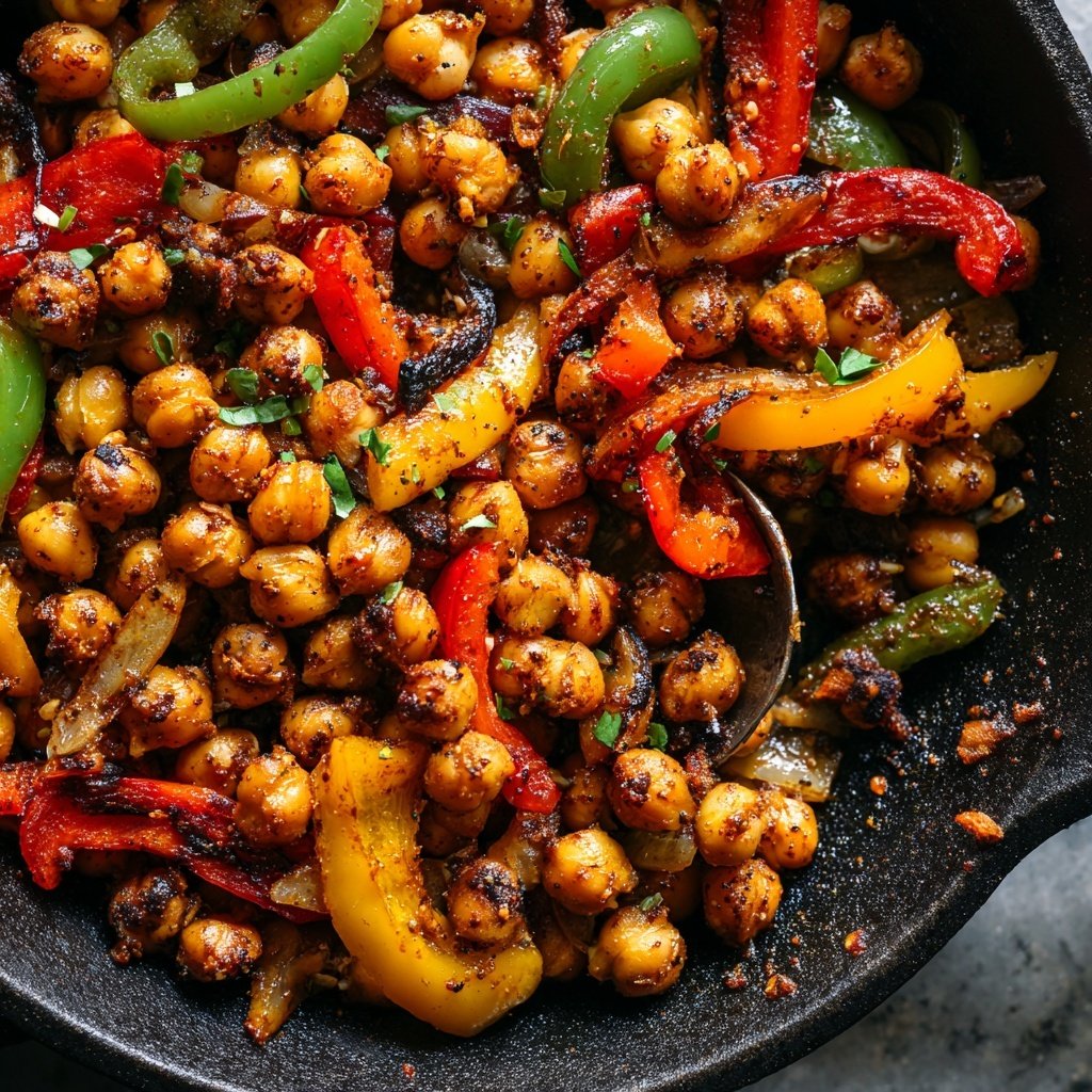 Jamaican Jerk Spiced Chickpea Skillet