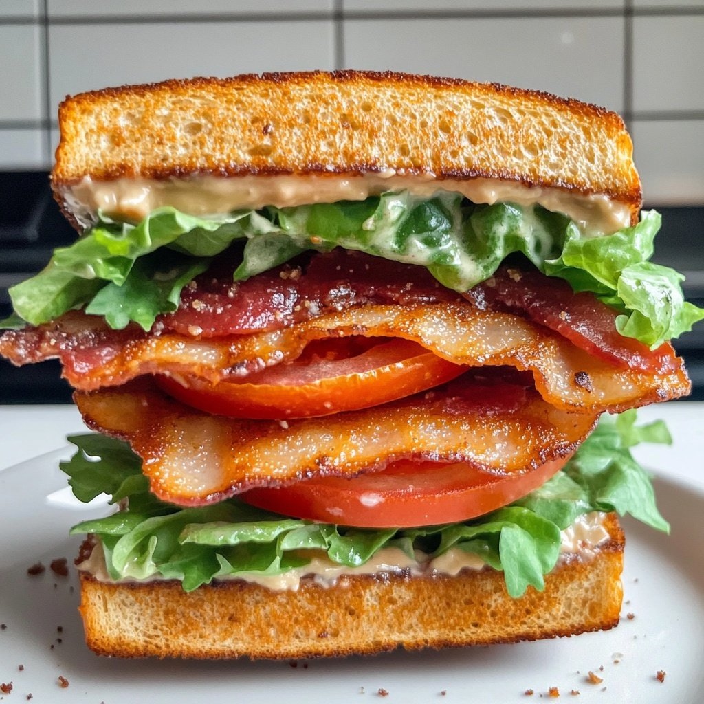 Healthy BLT Sandwich Lunch