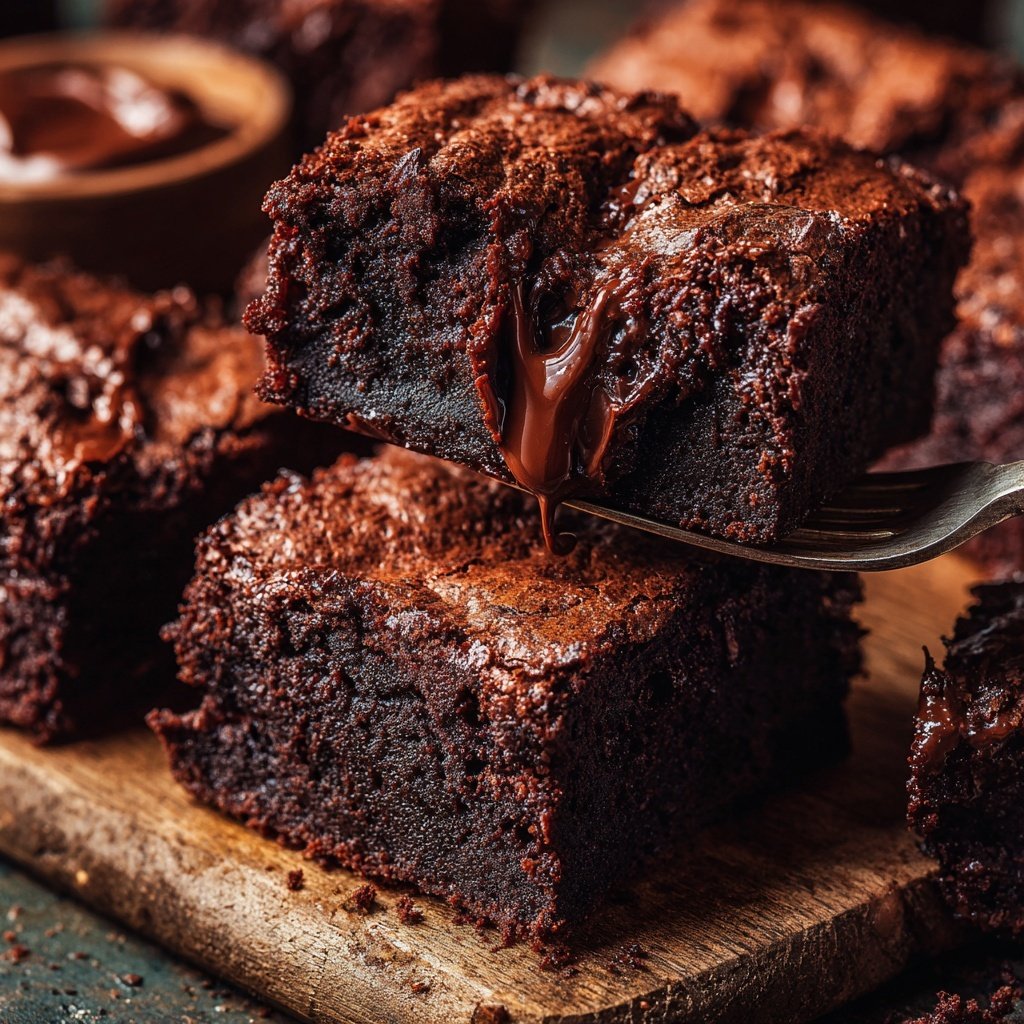 Cottage Cheese Brownies with Dark Cocoa Powder