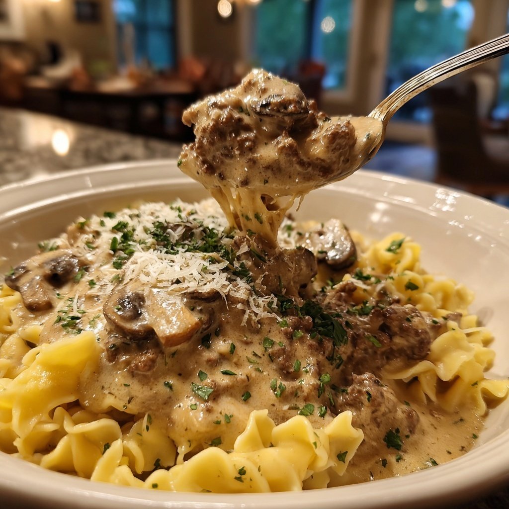 Ground Beef Stroganoff