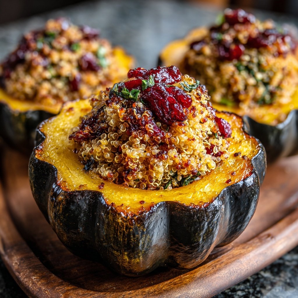 Valentine Dinner Stuffed Acorn Squash