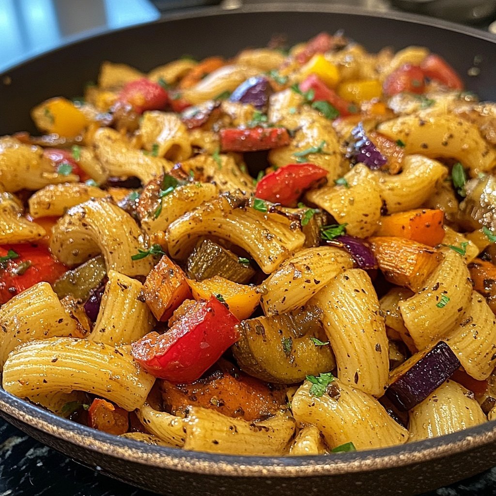 Valentine Dinner Roasted Veggie Pasta