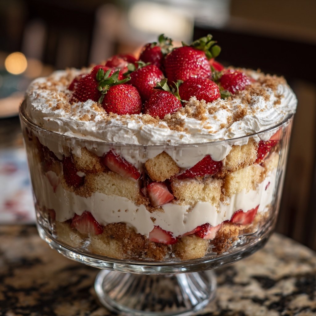 Strawberry Shortcake Trifle