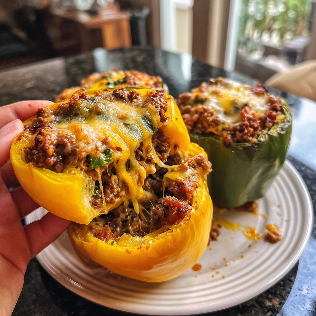 Ground Beef Stuffed Peppers