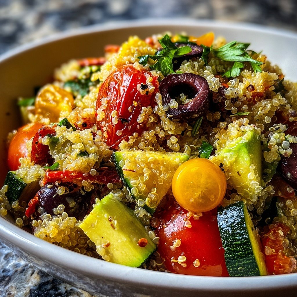 Healthy Dinner Mediterranean Veggie Bowl