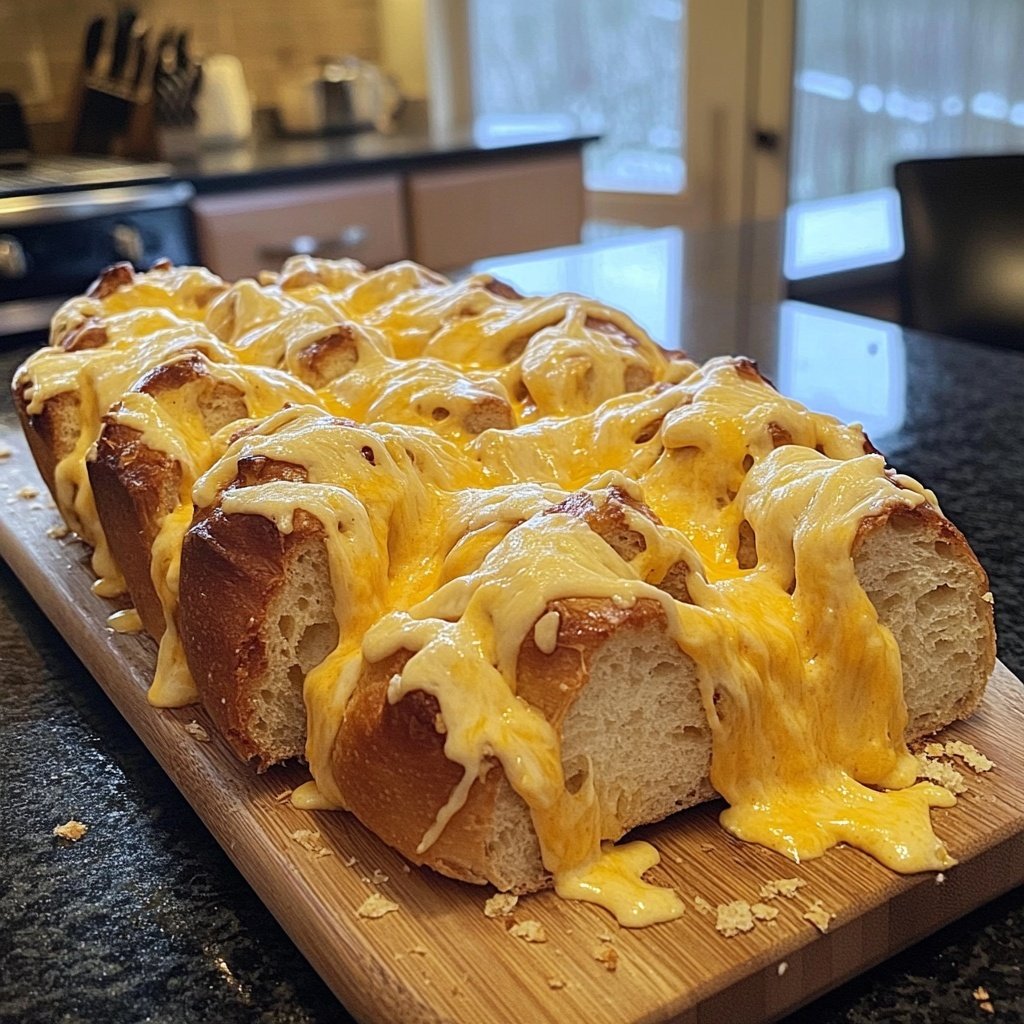 Super Bowl Party Food Cheesy Pull Apart Bread