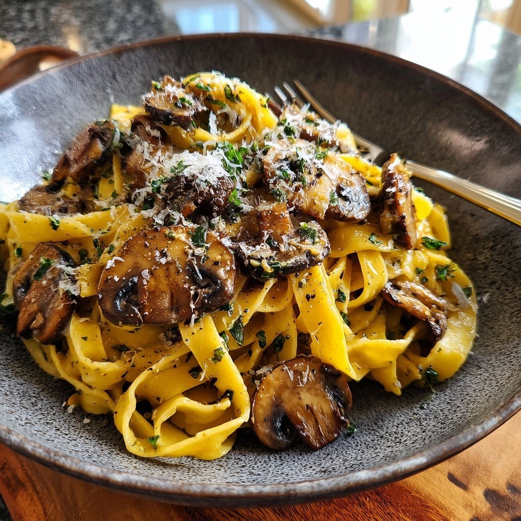 Romantic Mushroom Tagliatelle