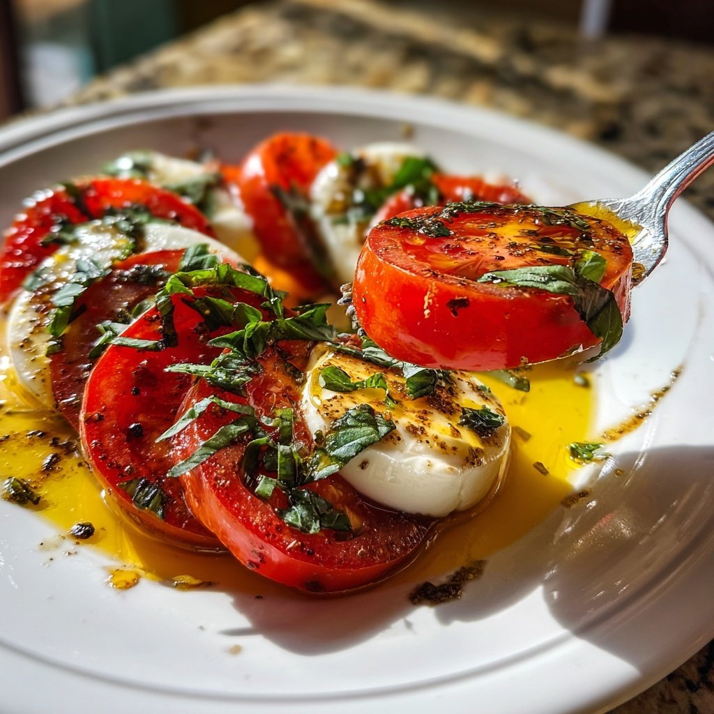 Caprese Salad with Heart Tomatoes