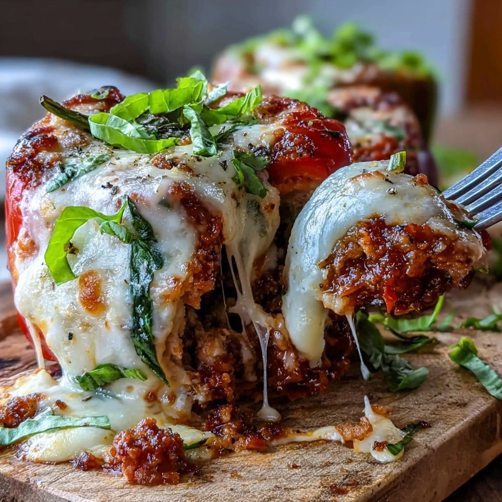 Ground Turkey And Spinach Stuffed Peppers