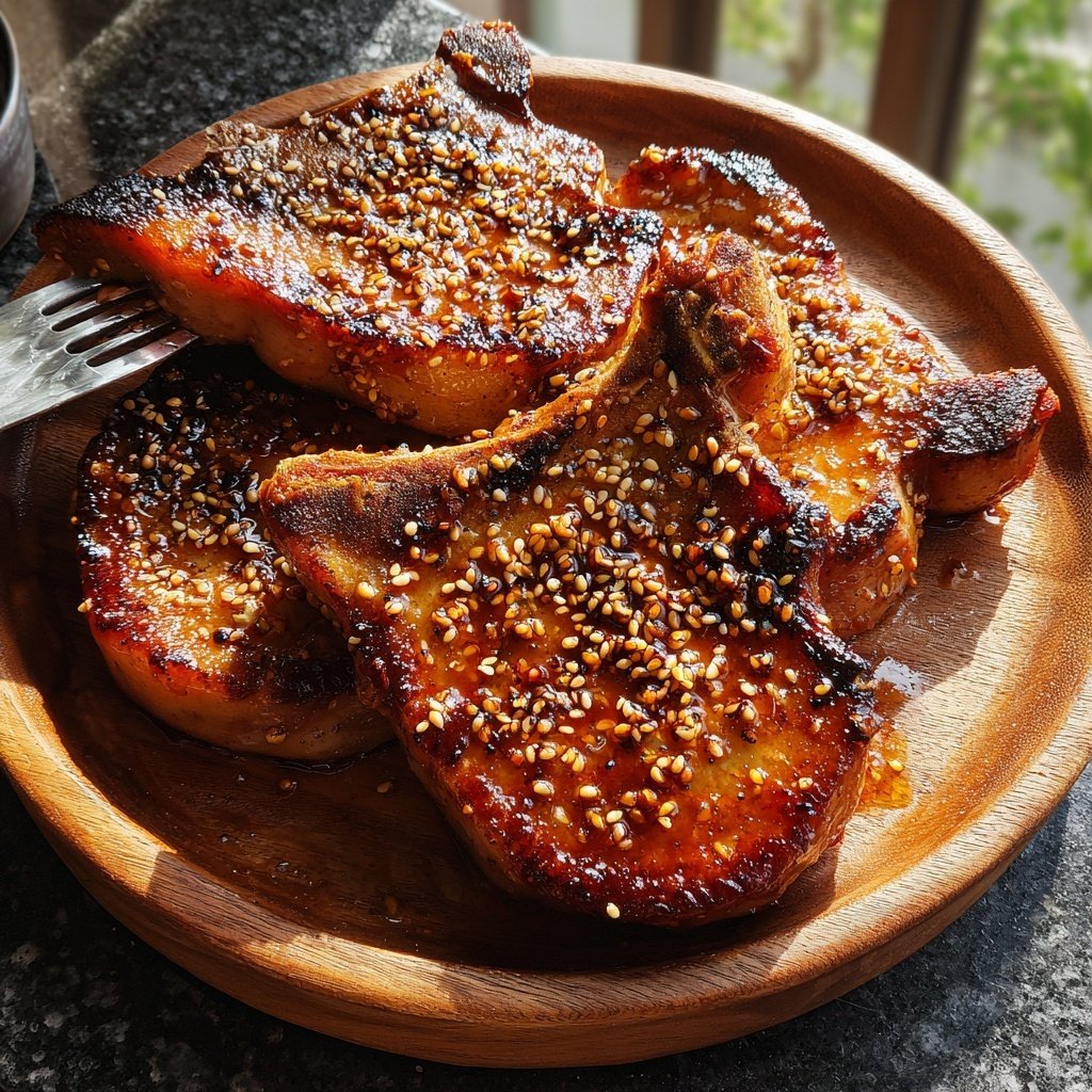 Honey Garlic Pork Chops